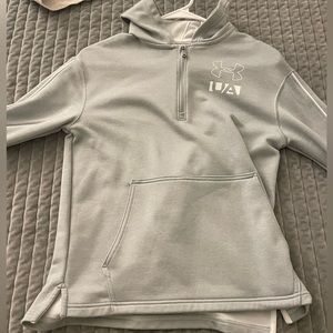 under armor grey hoodie